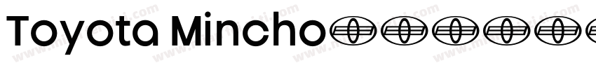 Toyota Mincho字体转换